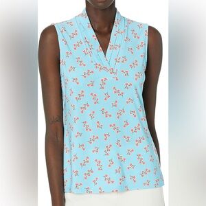 NWOT Light blue sleeveless top from Anne Klein.